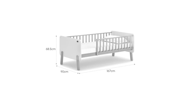 Boori Natty Bedside Bed Blueberry Comfort Security for Baby Urban Sales
